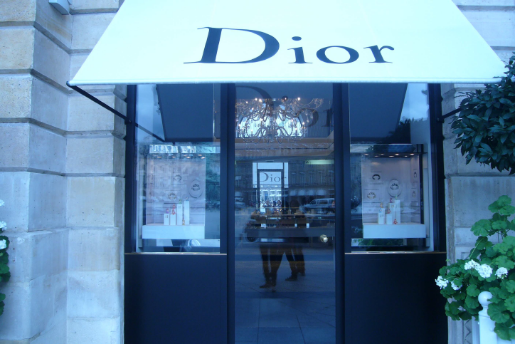 Dior boutique exterior during the Gourmette-chan campaign